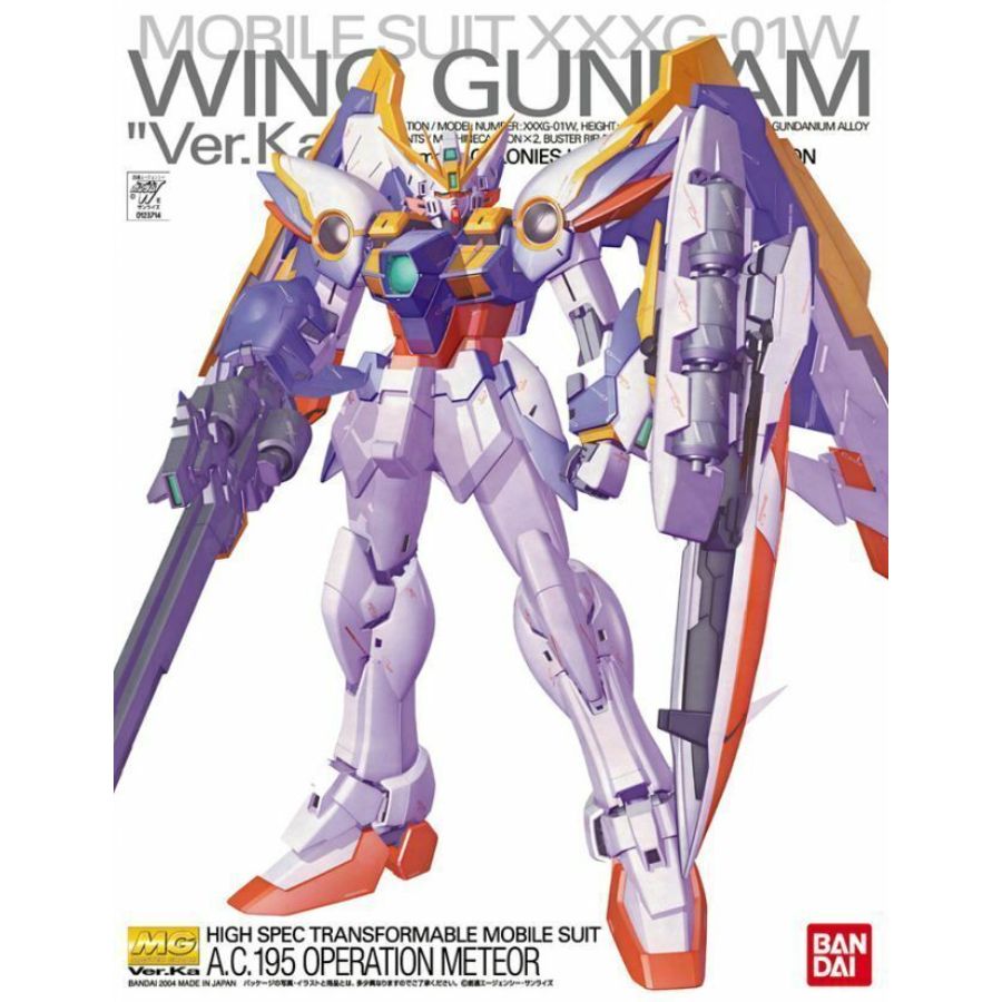 Gundam Model Kit 1:100 MG Wing Gundam Ver Ka