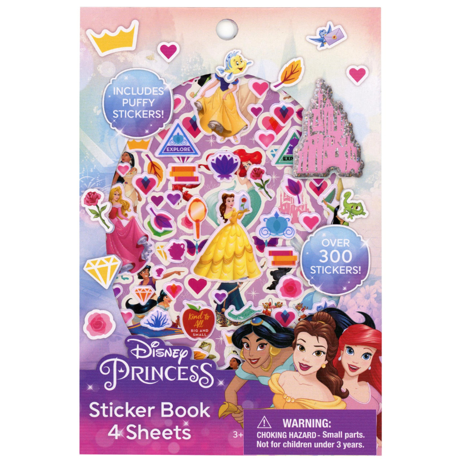 Disney Princess Sticker Pack With 300 Stickers