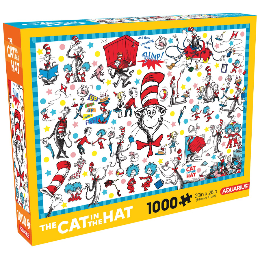 The Cat In The Hat Collage 1000 Piece Puzzle