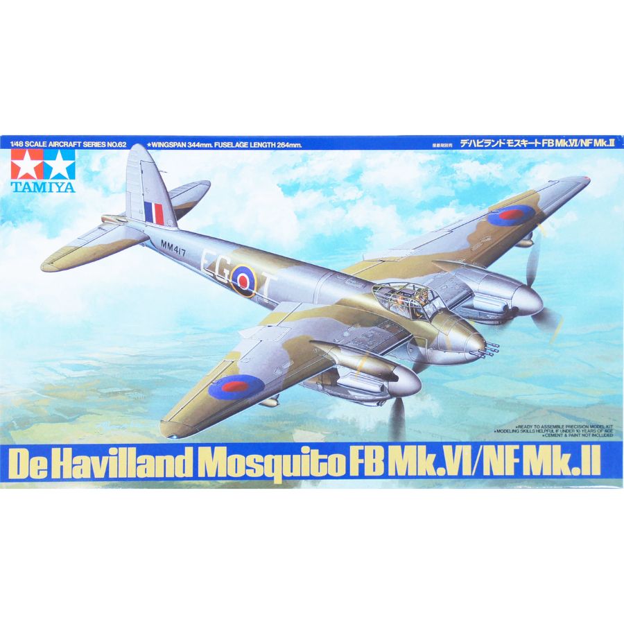 Tamiya Model Kit 1:48 Mosquito FB MKVI NF MKII