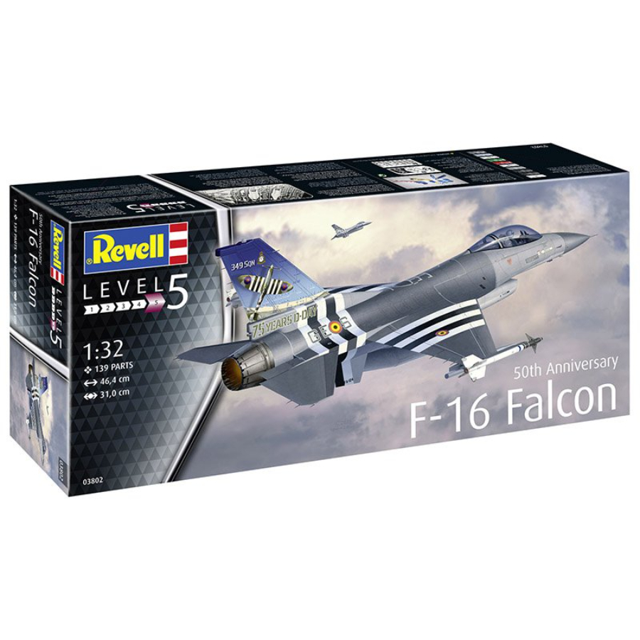 Revell Model Kit 1:32 F-16 Falcon 50th Anniversary