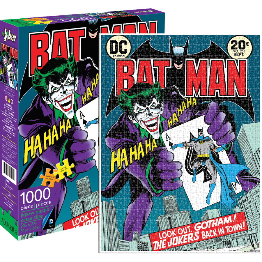 DC Comics The Joker Comic Cover 1000 Piece Puzzle