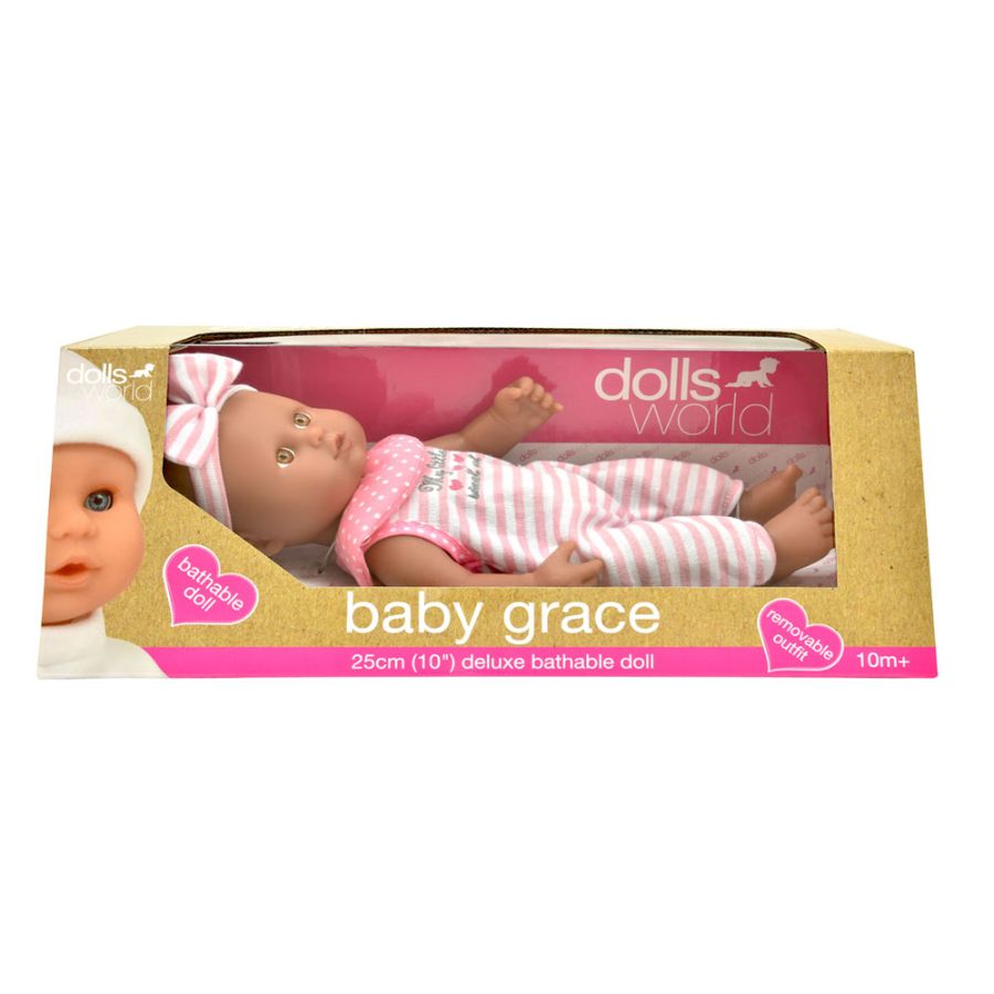 Dolls World Bathable Doll Baby Grace 25cm