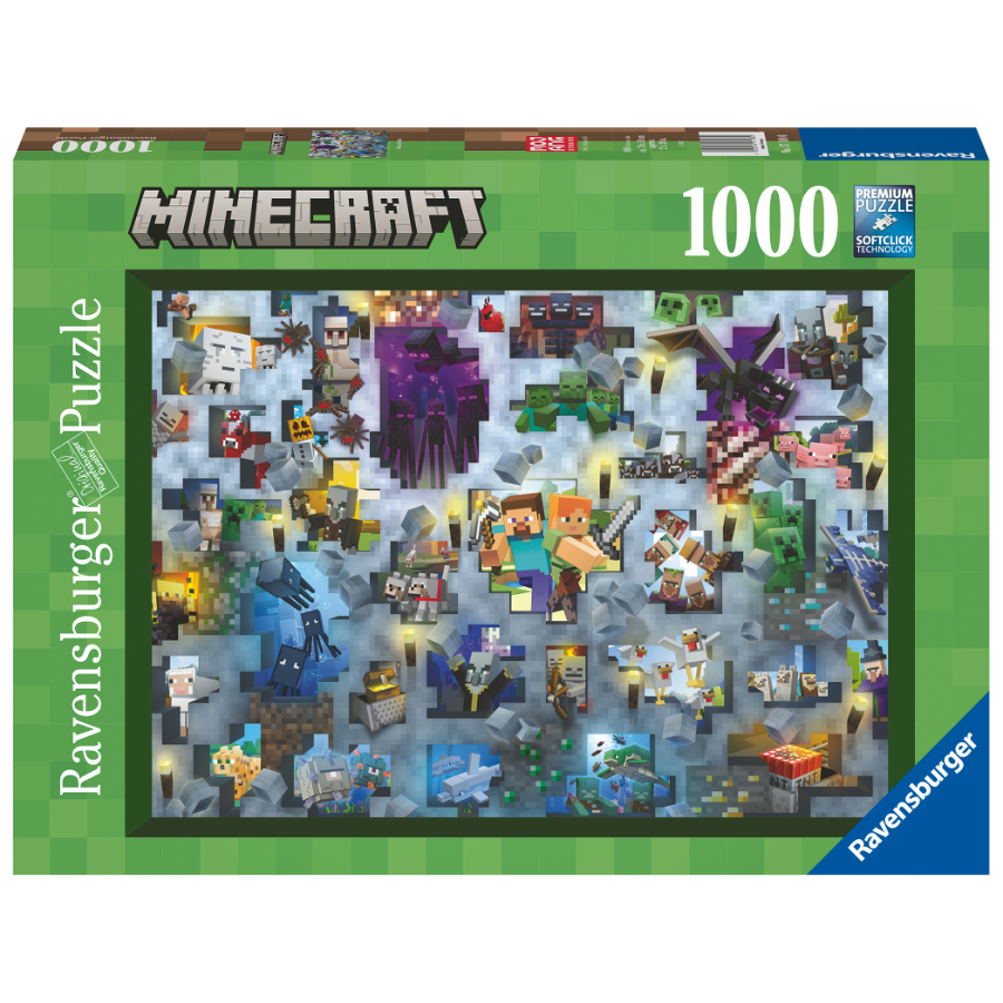 Ravensburger Puzzle Minecraft 1000 Piece Minecraft Challenge