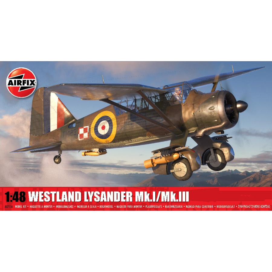 Airfix Model Kit 1:48 Westland Lysander Mk I Mk III