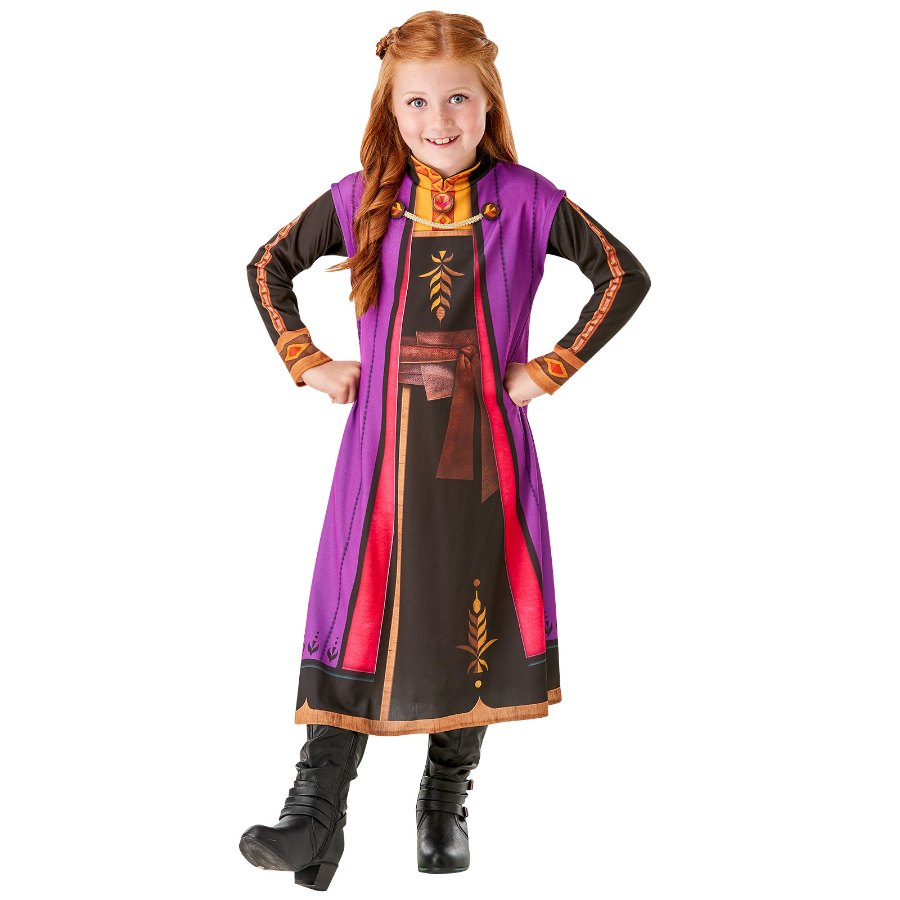 Frozen 2 Anna Classic Kids Dress Up Costume Size 4-6