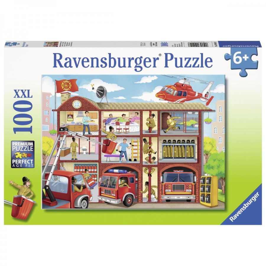 Ravensburger Puzzle 100 Piece Firehouse Frenzy