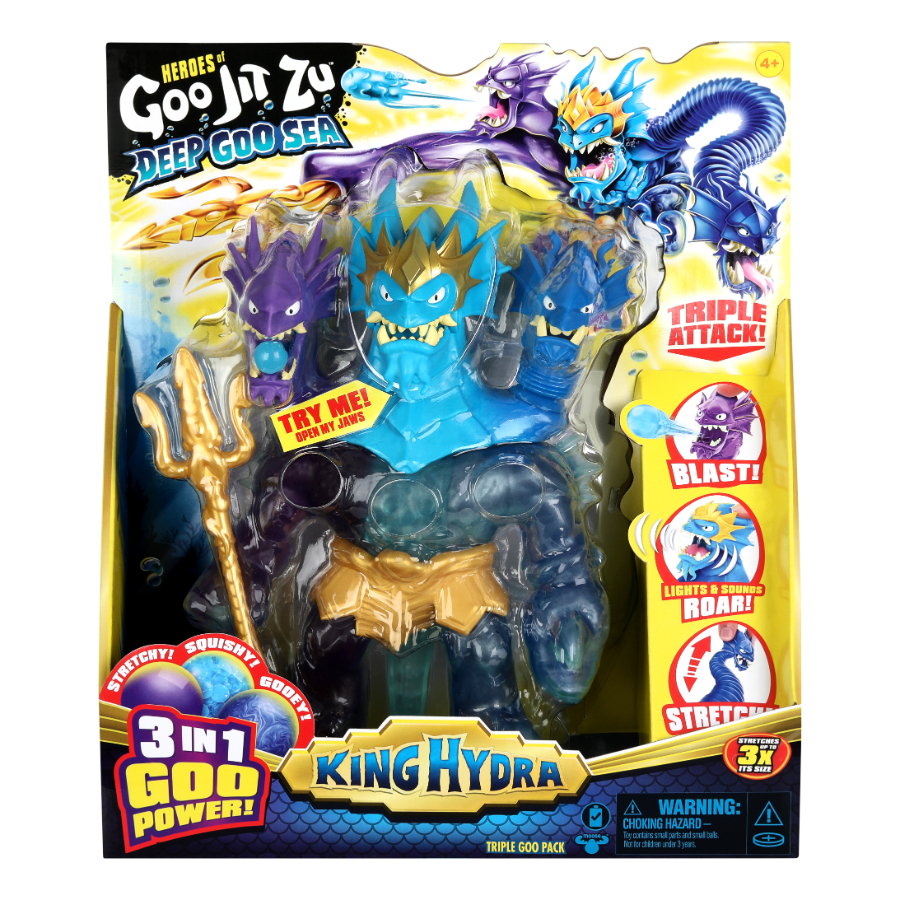 Heroes Of Goo Jitzu Series 9 Deep Goo Sea King Hydra Triple Goo Pack