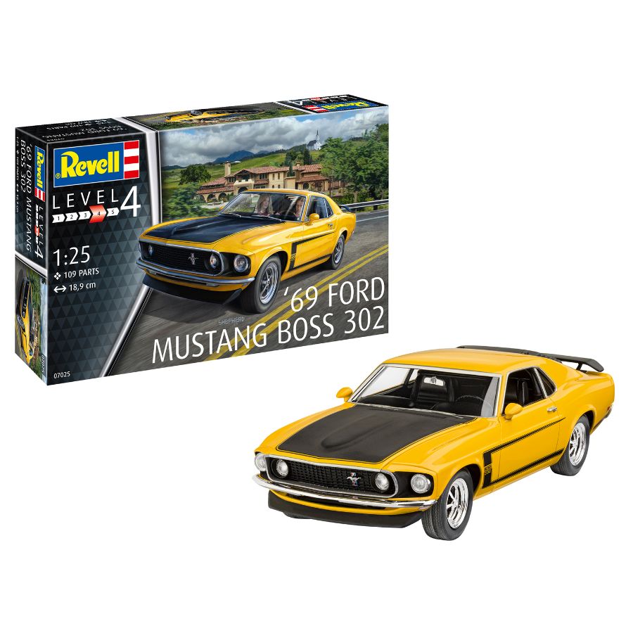 Revell Model Kit 1:25 1969 Boss 302 Mustang