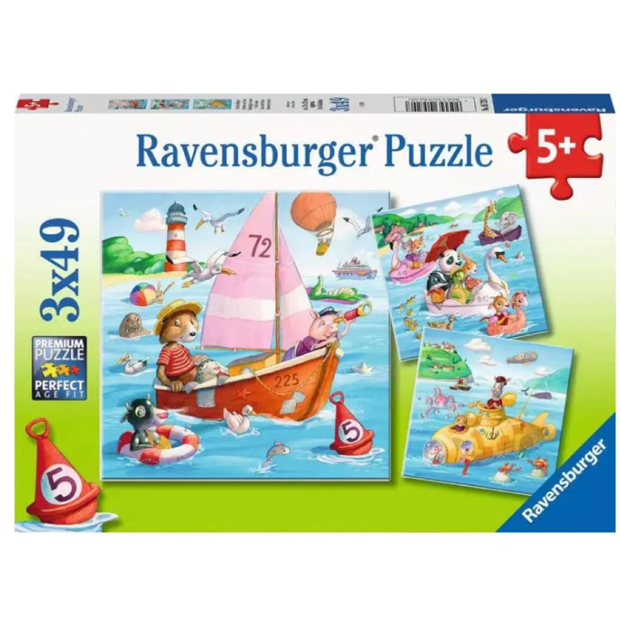 Ravensburger Puzzle 3x49 Piece Water Vehicles