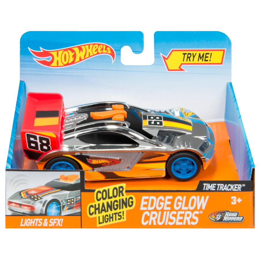 Hot Wheels Edge Glow Cruiser Time Tracker With Light & Sounds