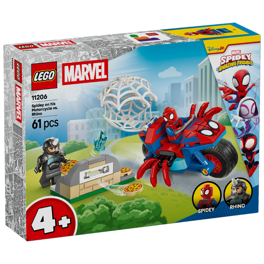 LEGO Spidey & His Amazing Friends On His Motorcycle Versus Rhino