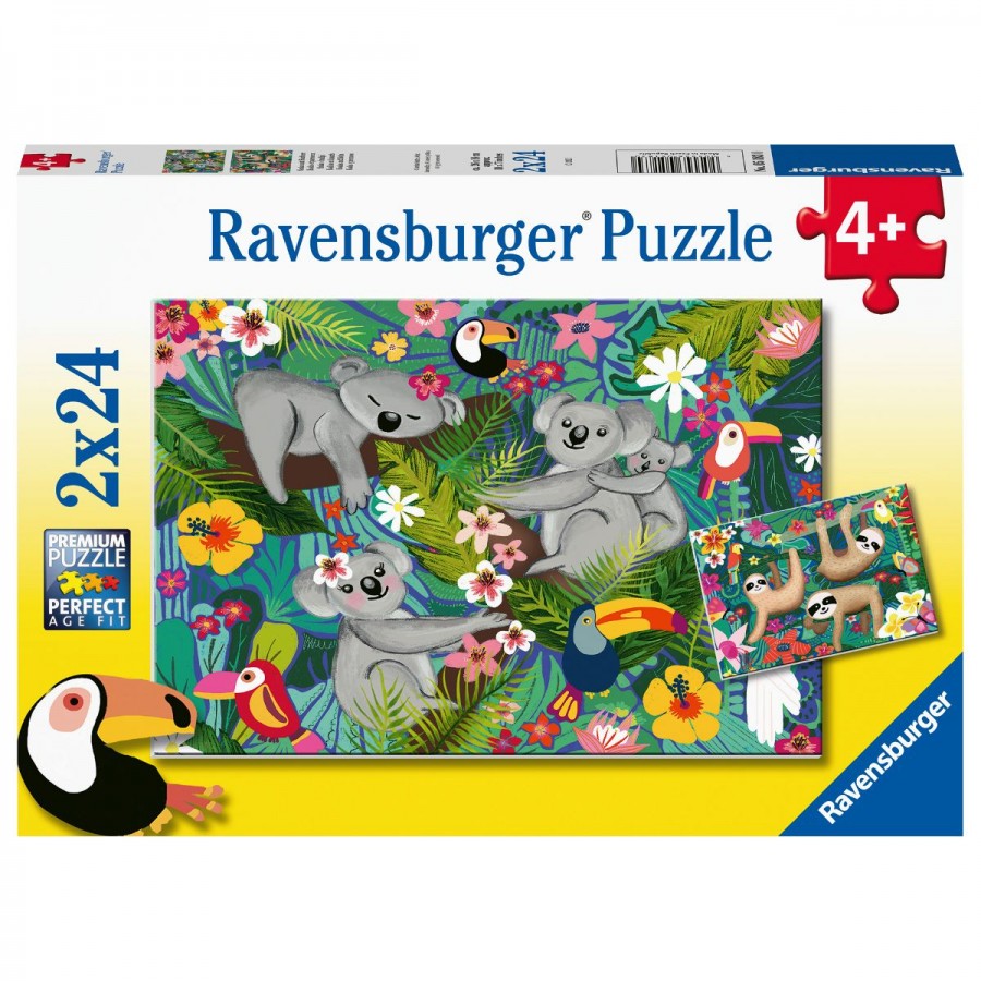 Ravensburger Puzzle 2x24 Piece Koalas & Sloths