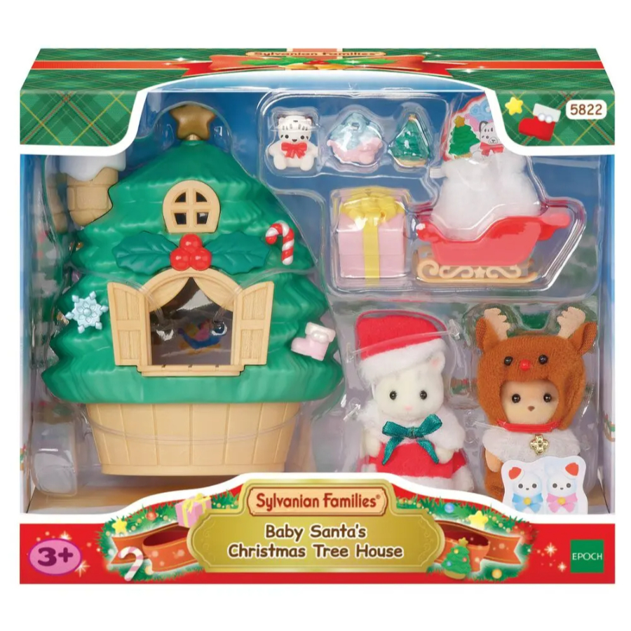 Sylvanian Families Baby Santas Christmas Tree House