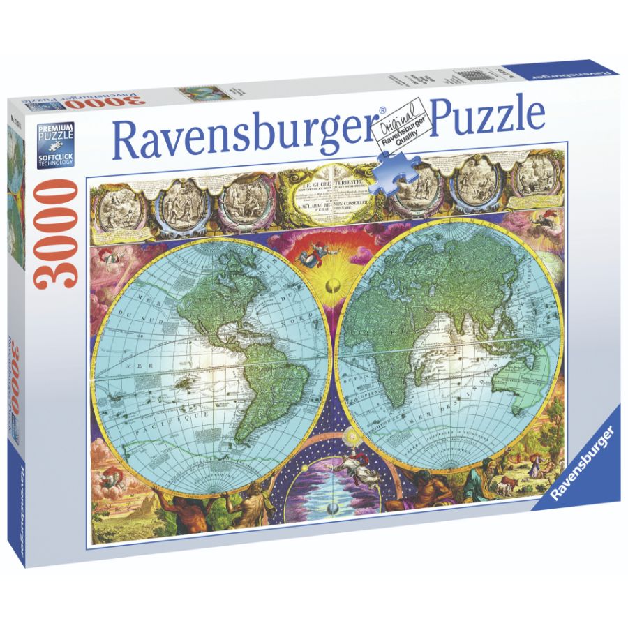 Ravensburger Puzzle 3000 Piece Antique Map