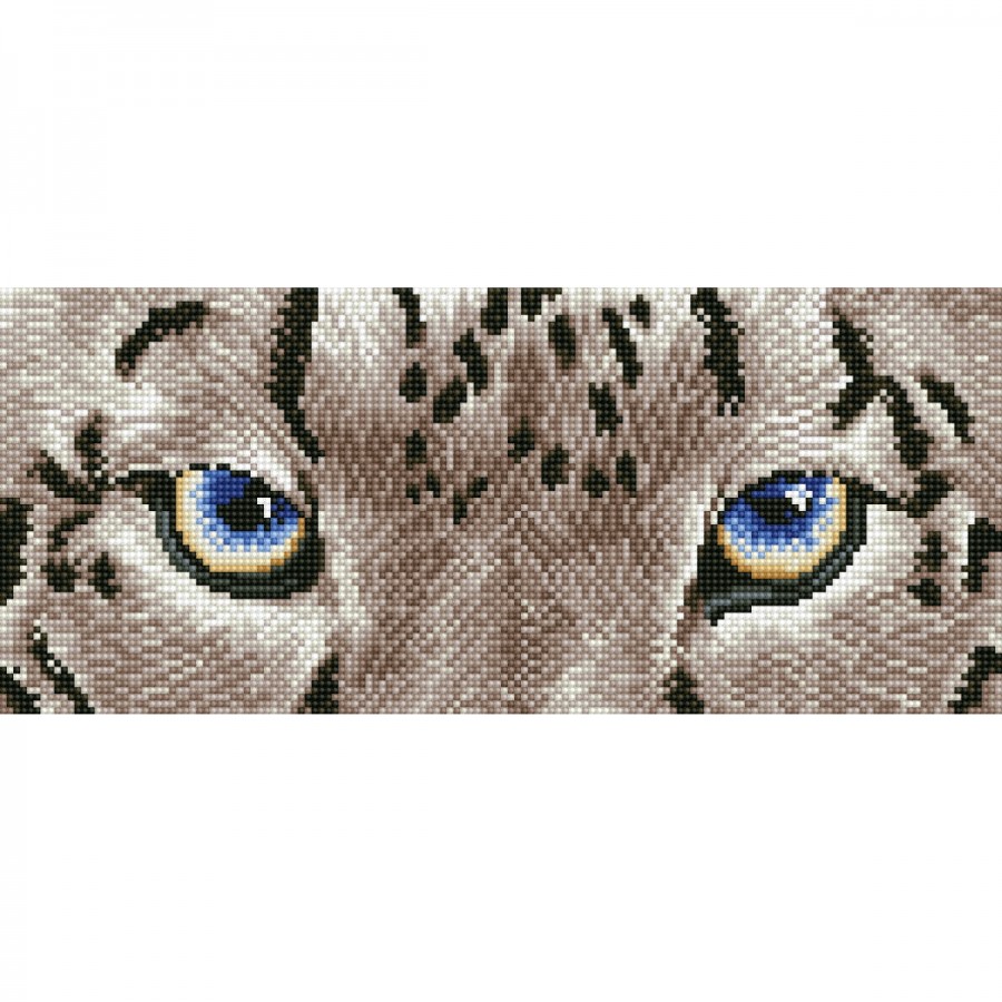 Diamond Dotz Snow Leopard Spy 42cm x 18cm