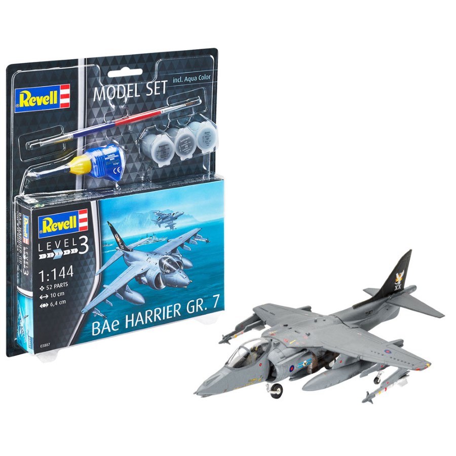 Revell Model Kit Gift Set 1:144 Bae Harrier GR7