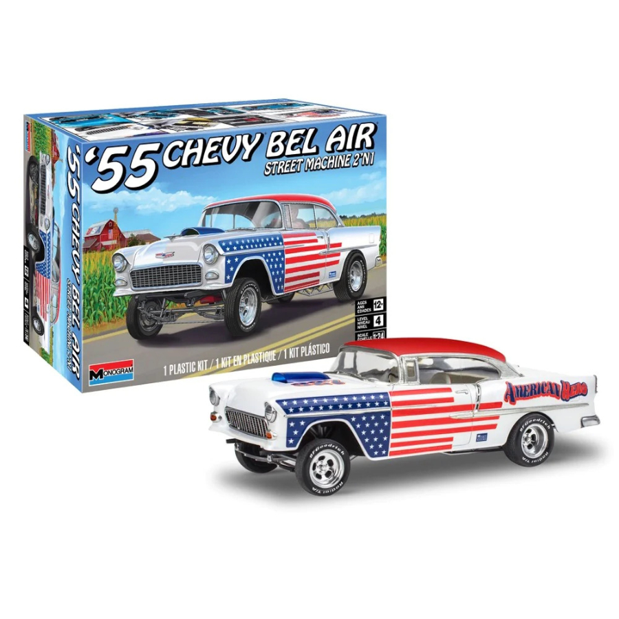 Revell Model Kit 1:24 55 Chevy Belair Street Machine