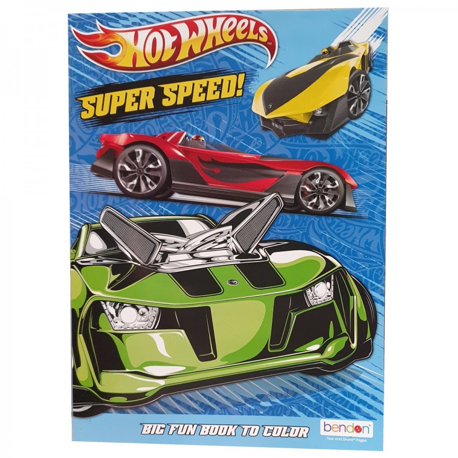 Hot Wheels 80 Page Colouring Book Assorted