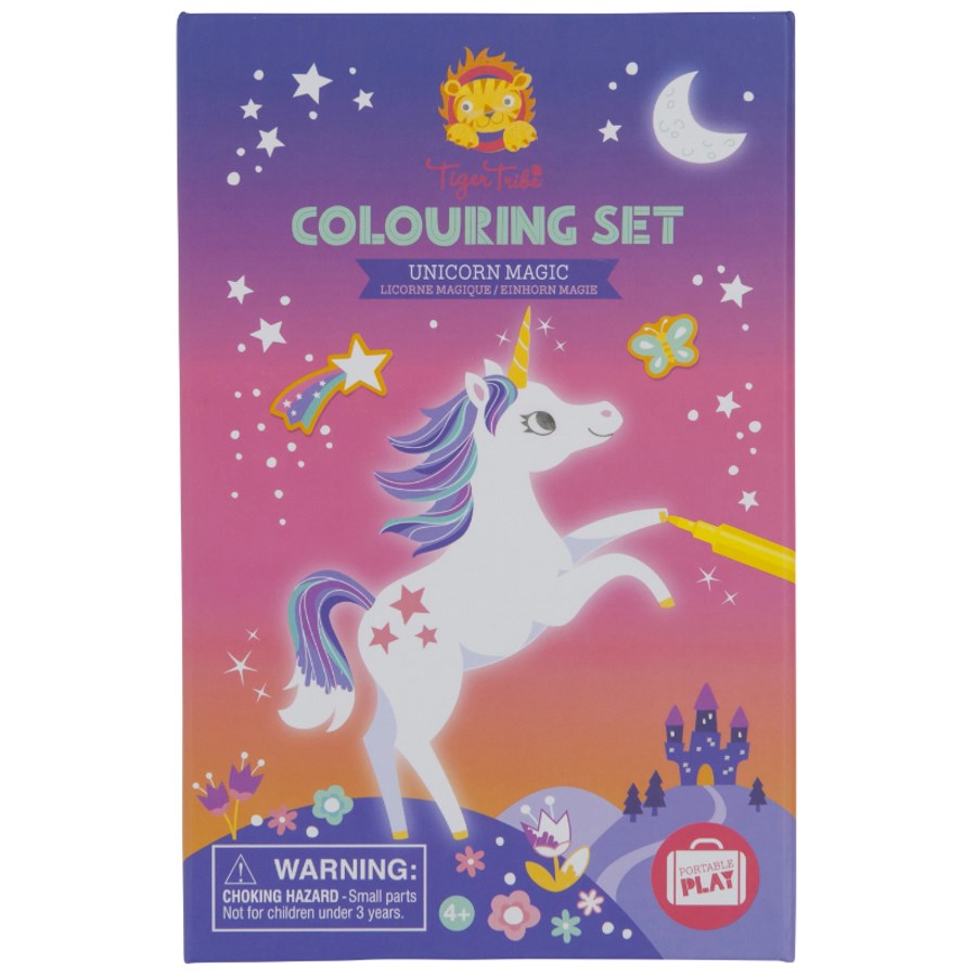 Tiger Tribe Colouring Set Unicorn Magic