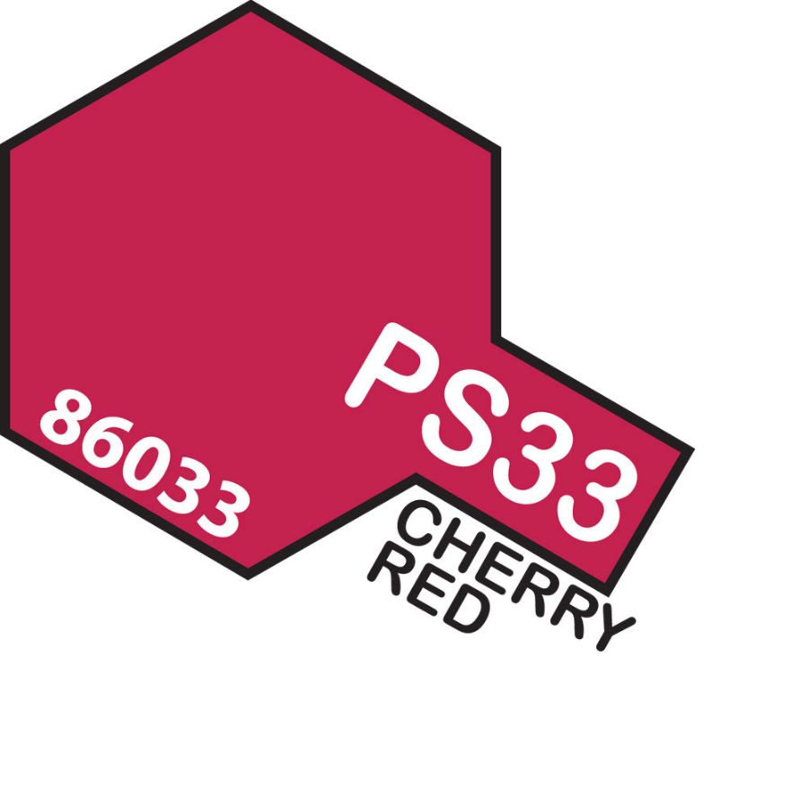 Tamiya Spray Polycarb Paint PS33 Cherry Red PC
