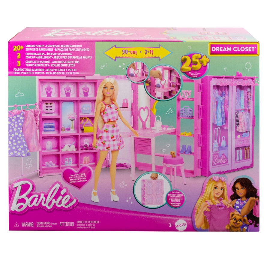 Barbie Fashionista Dream Closet 3.0 With Doll & Accessories