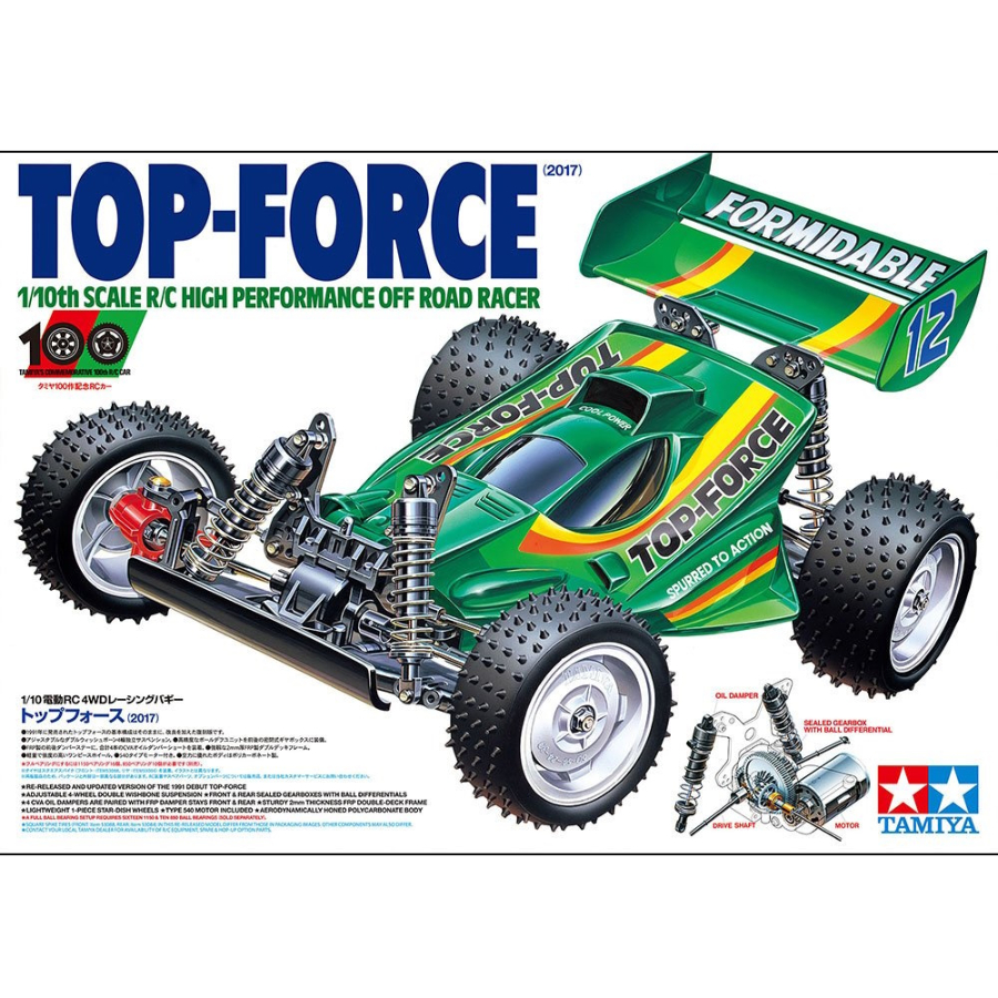 Tamiya Radio Control Kit 1:10 Top Force 2017