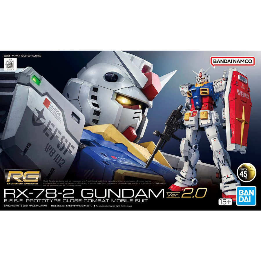 Gundam Model Kit 1:144 RG RX-78-2 Gundam Ver 2.0