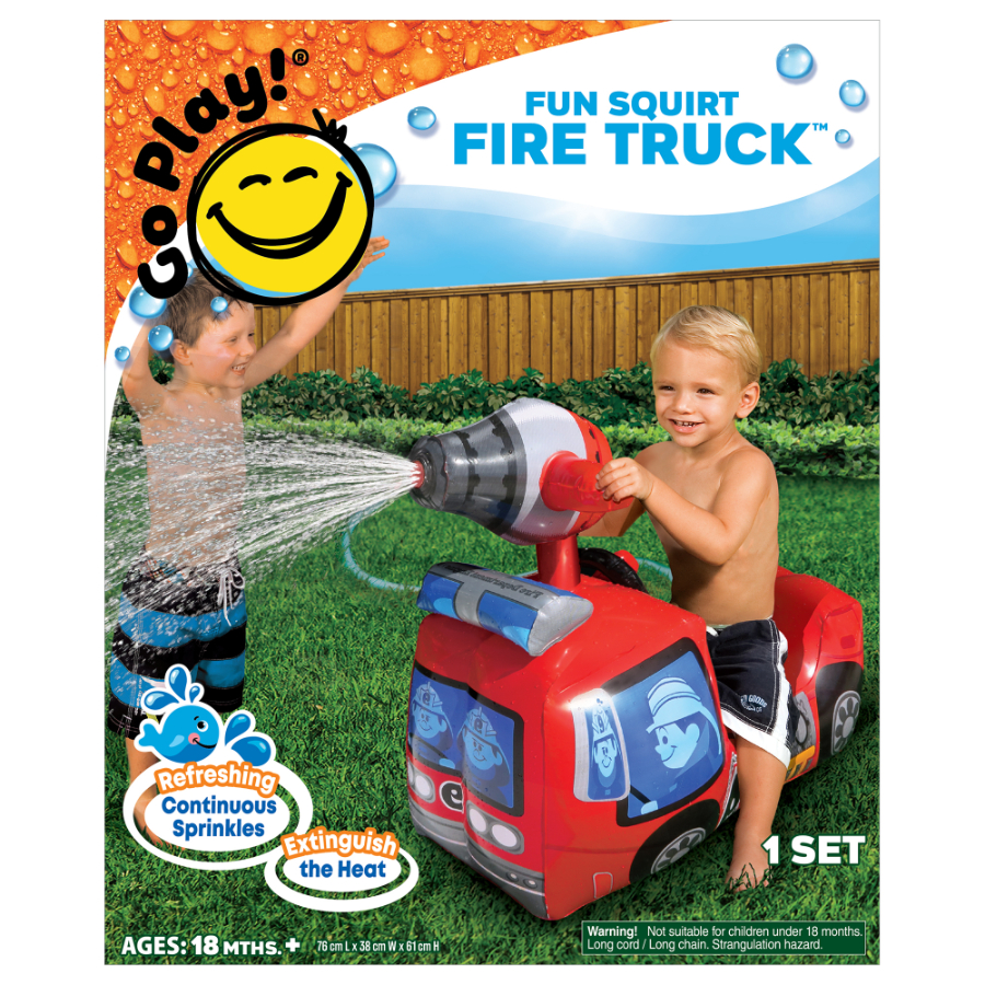 Go Play Water Fun Squirt Fire Truck