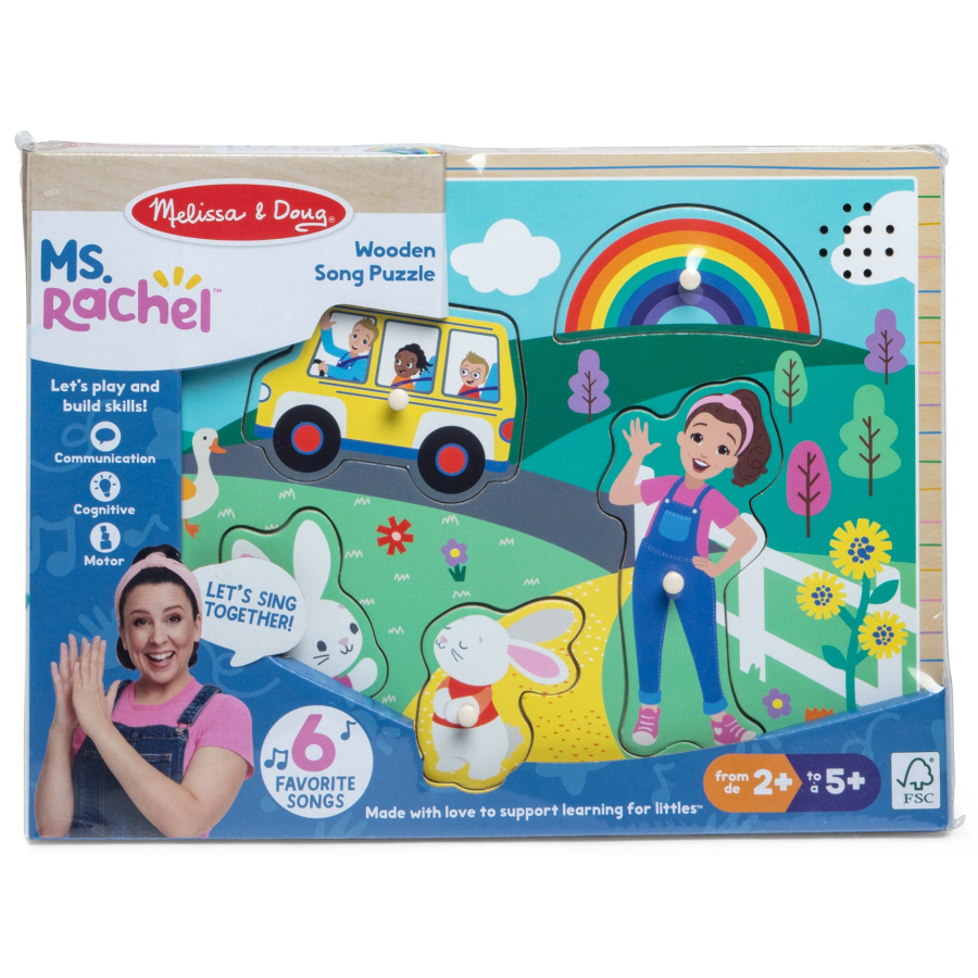 Melissa & Doug Ms Rachel Wooden Puzzle With Sounds