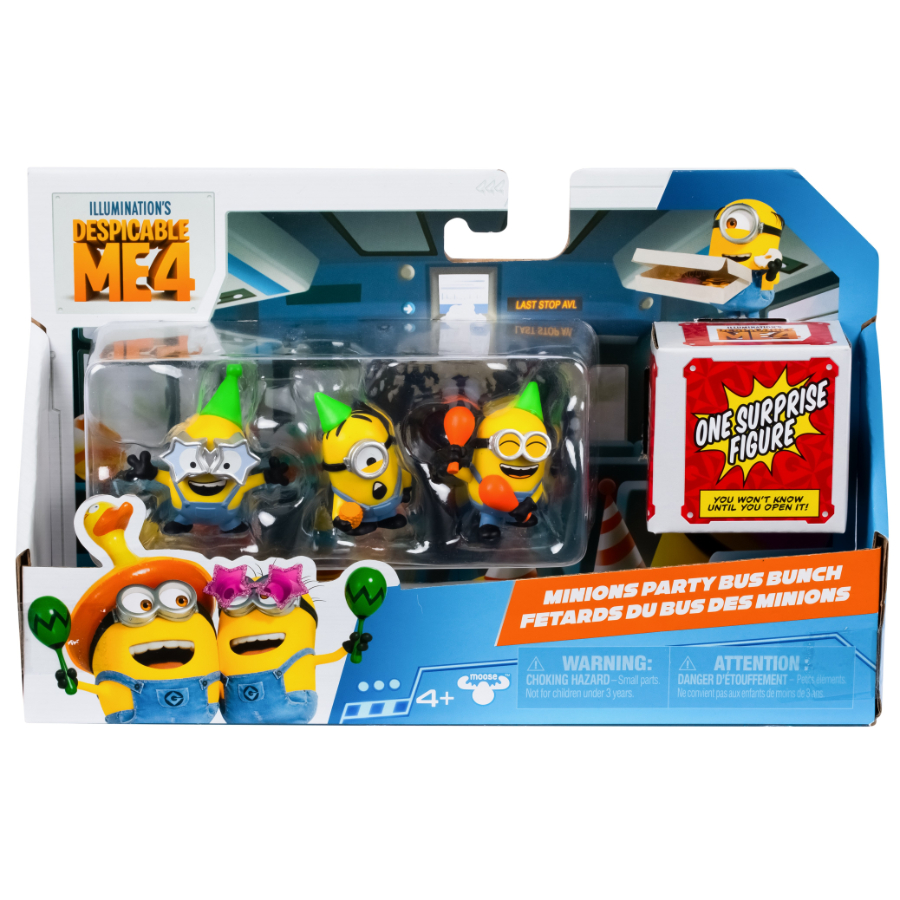 Despicable Me 4 Mini Mayhem Figure 4 Pack Assorted