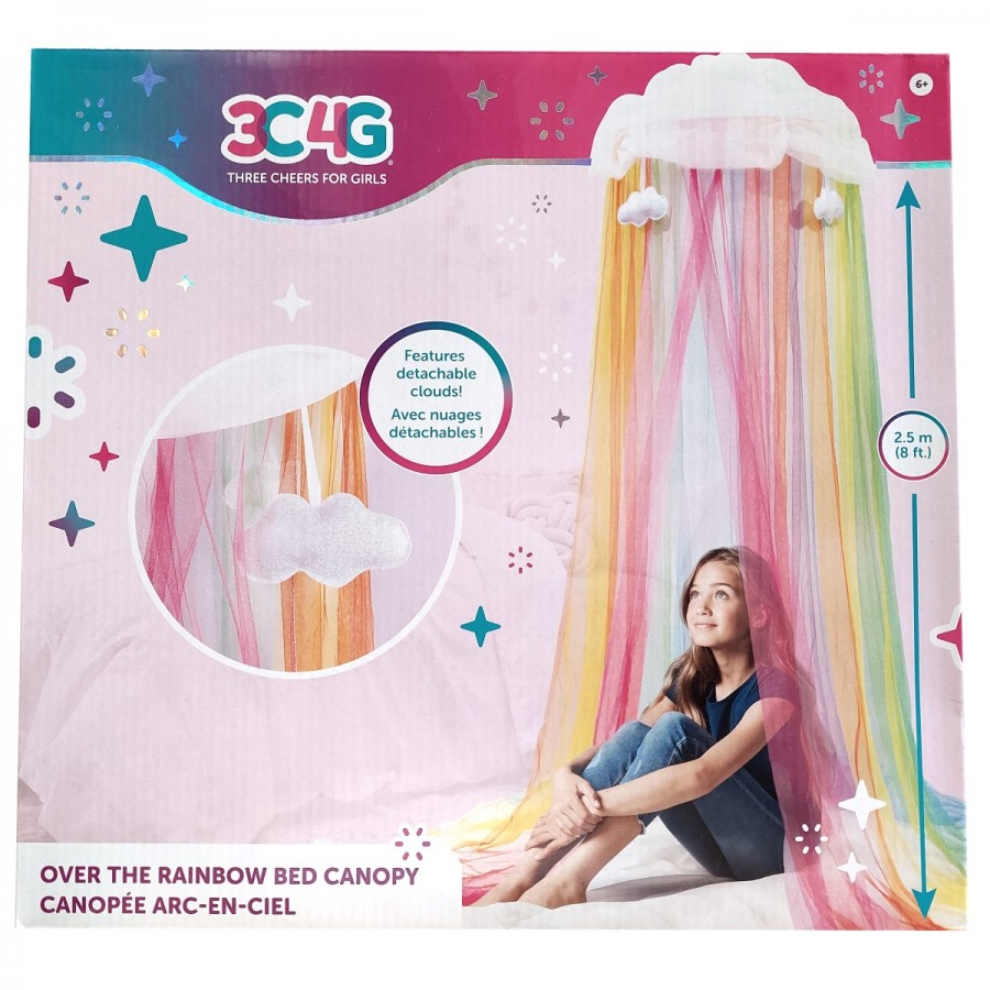 3C4G Rainbow Bed Canopy With Clouds