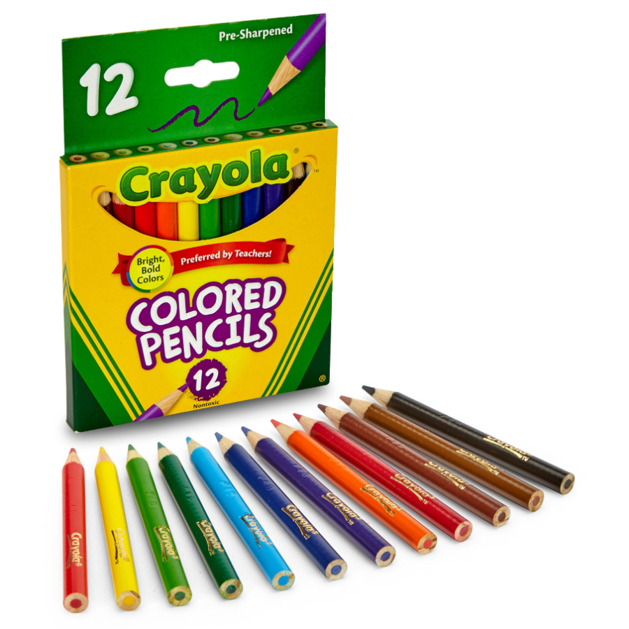 Crayola Half Size Colour Pencil 12 Pack