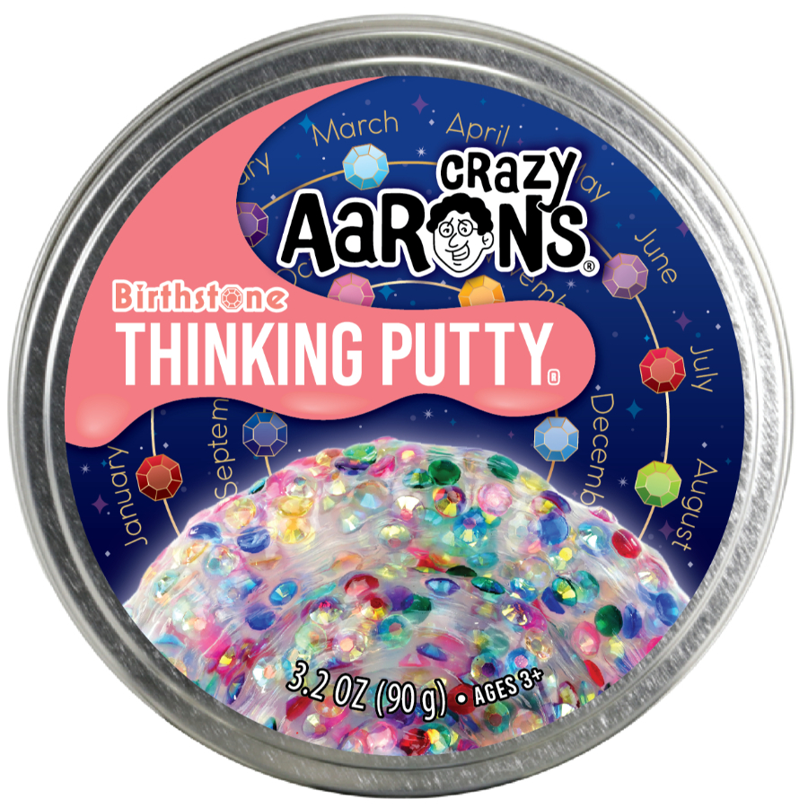 Crazy Aarons Thinking Putty 10cm Trendsetters Birthstone