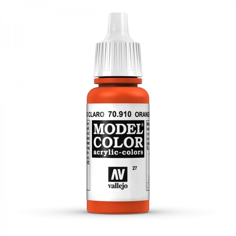 Vallejo Acrylic Paint Model Colour Orange Red 17ml
