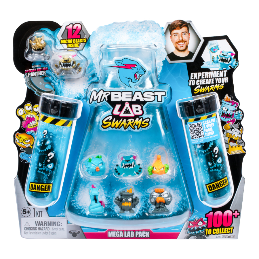 Mr Beast Lab Swarms Series 1 Mega Lab Figure 12 Pack Assorted