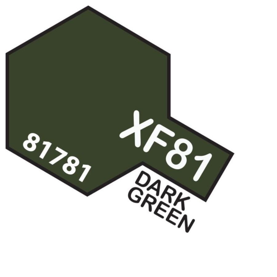 Tamiya Mini Acrylic Paint XF81 Dark Green 2