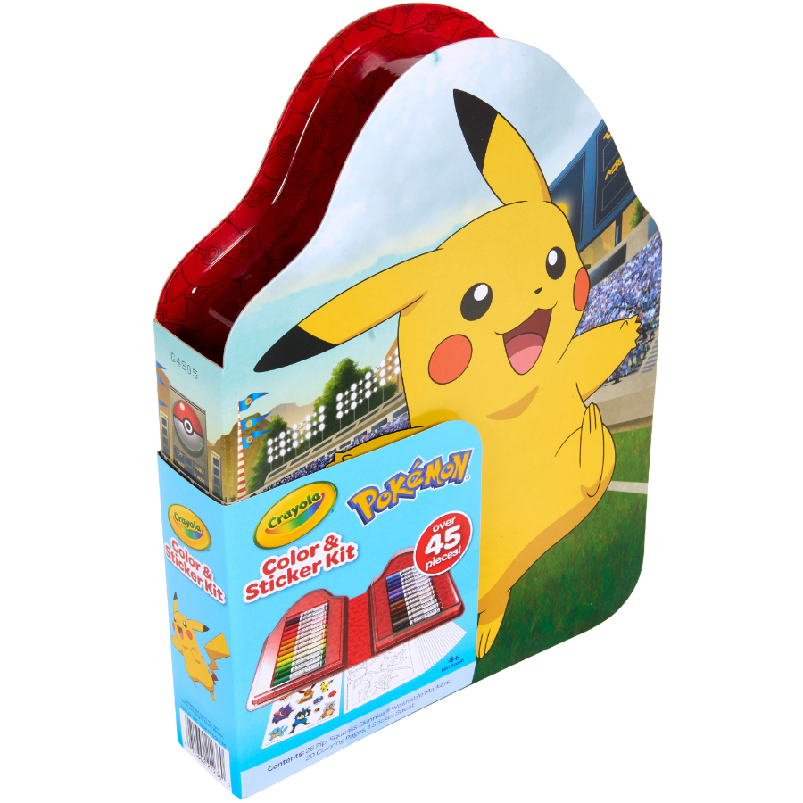 Crayola Colour & Sticker Kit Pokemon With 45 Pieces