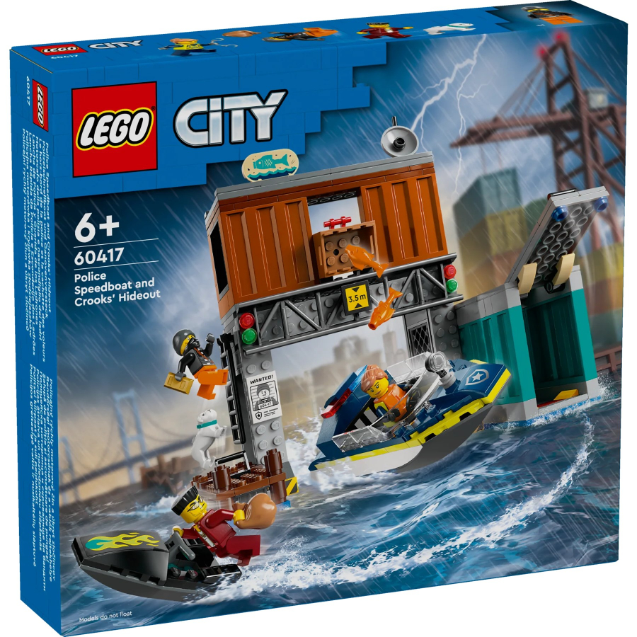 LEGO City Police Speedboat & Crooks Hideout