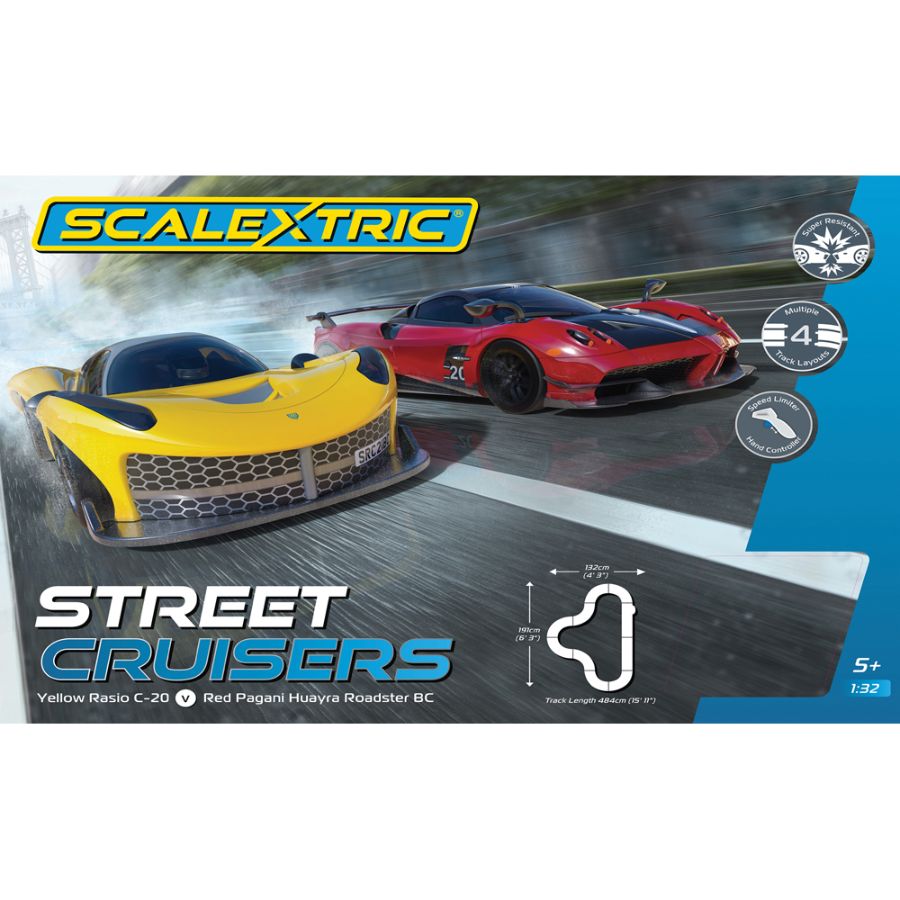 Scalextric Slot Car Set Street Cruisers