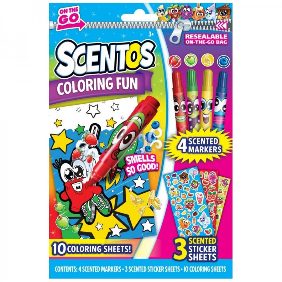 Scentos Scented On The Go Colouring Fun