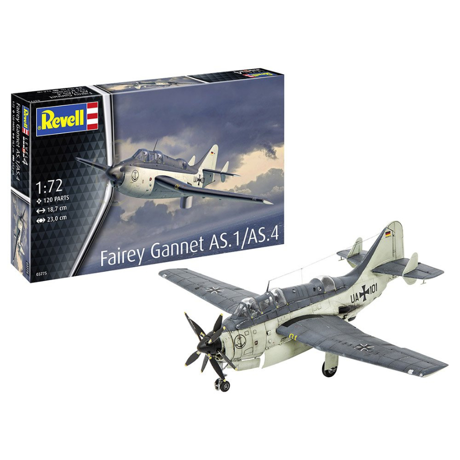 Revell Model Kit 1:72 Fairey Gannet AS1 AS4 Australian Decals