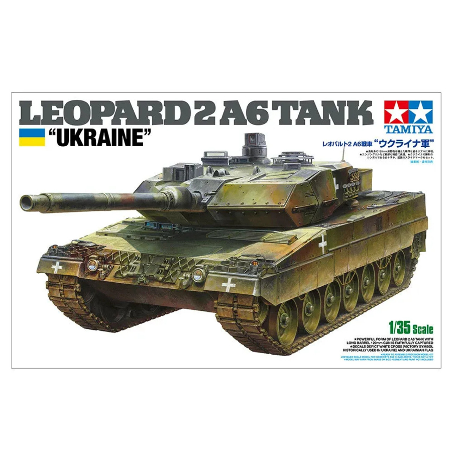 Tamiya Model Kit 1:35 Leopard 2 A6 Tank Ukraine