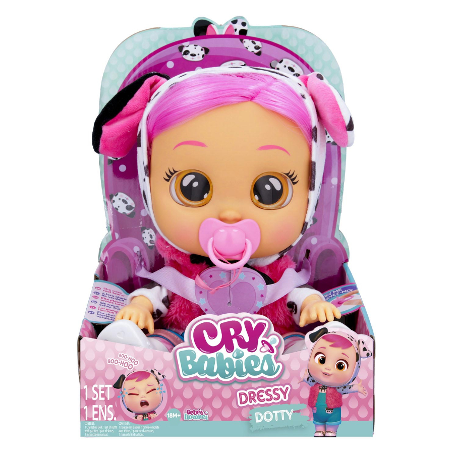 Cry Babies Crying Baby Doll Dressy Dotty