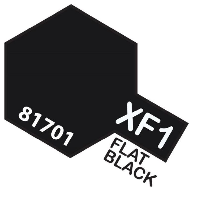Tamiya Mini Acrylic Paint XF1 Flat Black
