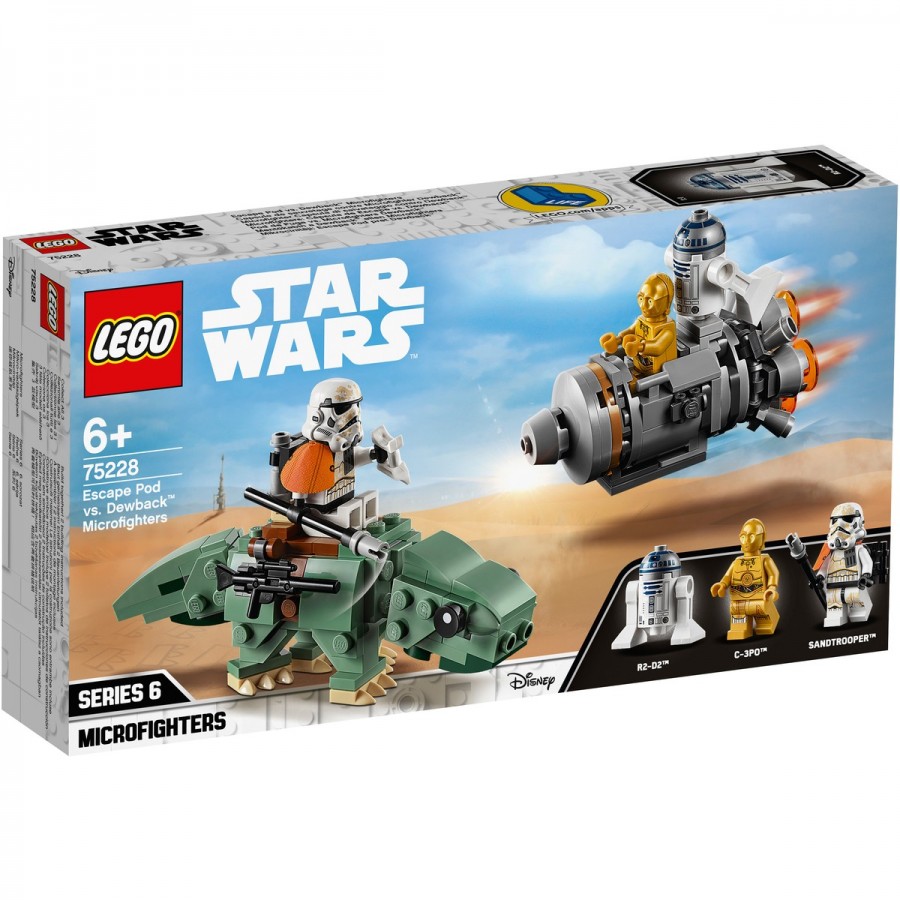 LEGO Star Wars Escape Pod Vs Dewback Microfighters