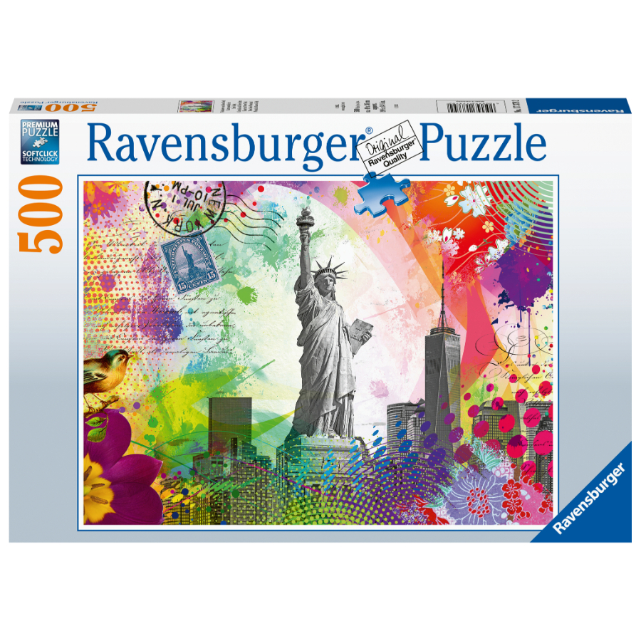 Ravensburger Puzzle 500 Piece New York Postcard