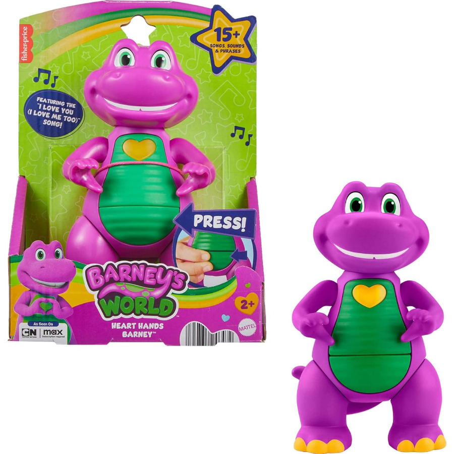 Fisher Price Barneys World Heart Hands Barney Figure