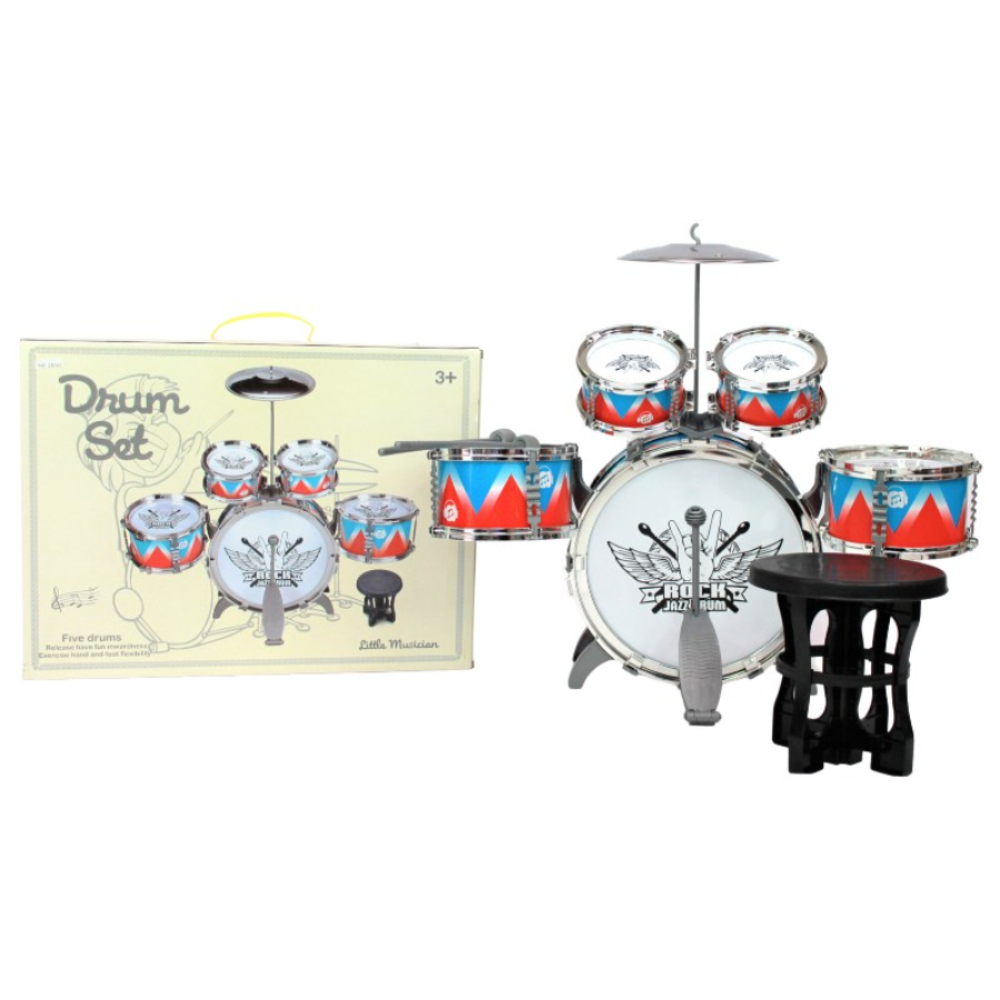 Drum Kit With 6 Pieces & Stool