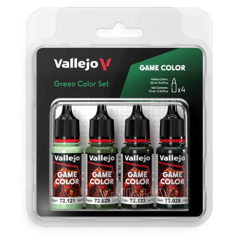 Vallejo Game Colour Green Colours Acrylic Paint Set